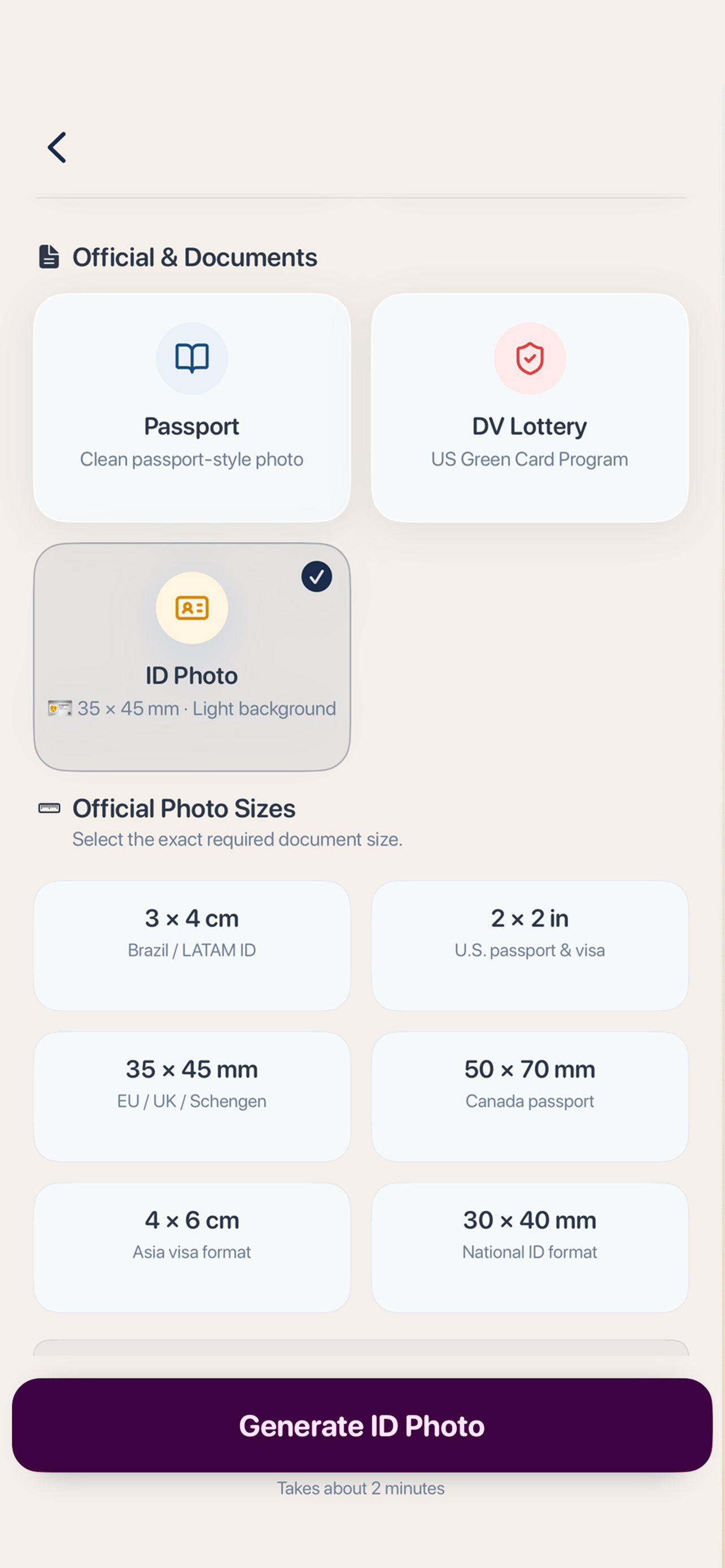 AI Headshot screenshot